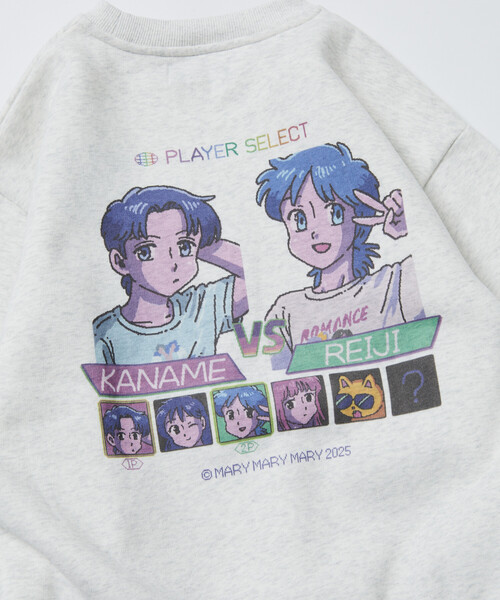 PUBLUX（パブリュクス）の「マリマリマリー×PUBLUX かなめvsレイジ プリントスウェット/裏起毛 【限定展開】（スウェット・メンズ・ブラック/ラベンダー/ライトグレー・LARGE/MEDIUM）」の7枚目の写真