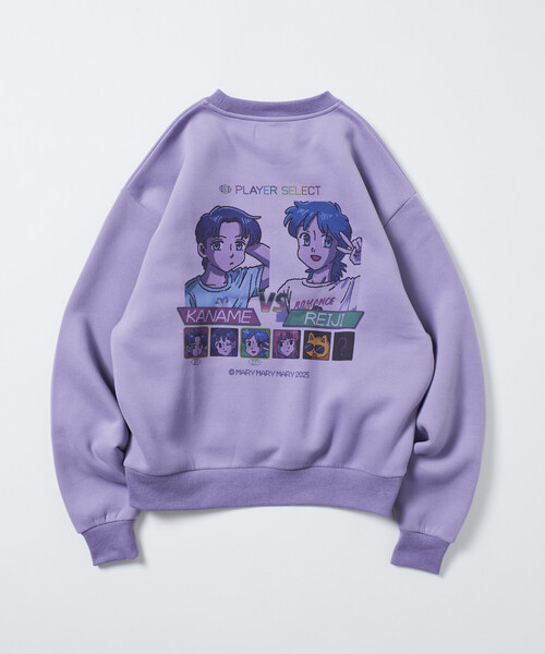 PUBLUX（パブリュクス）の「マリマリマリー×PUBLUX かなめvsレイジ プリントスウェット/裏起毛 【限定展開】（スウェット・メンズ・ブラック/ラベンダー/ライトグレー・LARGE/MEDIUM）」の14枚目の写真