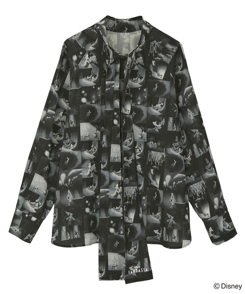 Disney(ディズニー)の「FANTASIA/総柄ボウタイブラウス(シャツ/ブラウス・レディース・ブラック・FREE)」の9枚目の写真
