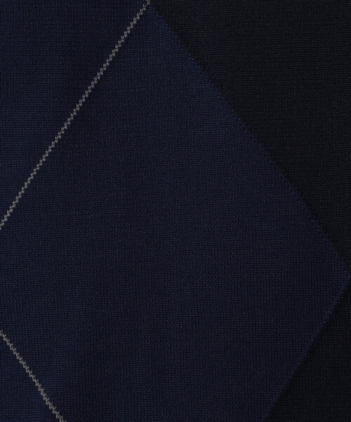 セール】アーガイル柄 クルーネックニット（ニット/セーター）｜COMME