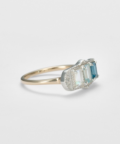 agete（アガット）の「K10／シルバーマルチストーンリング（リング・レディース・マルチ・#13）」の2枚目の写真