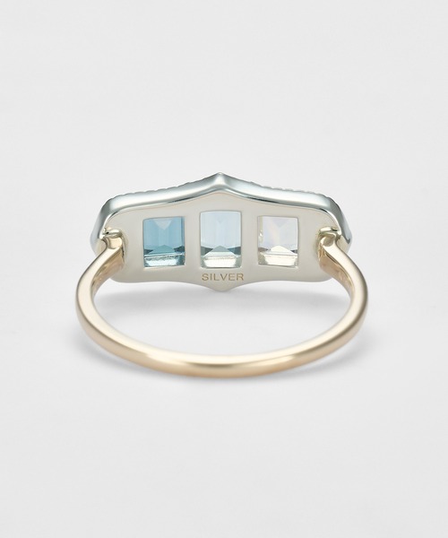 agete（アガット）の「K10／シルバーマルチストーンリング（リング・レディース・マルチ・#13）」の3枚目の写真