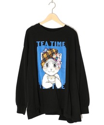 ScoLar | 153730：ティータイムターバンネコちゃんプルオーバー(Tシャツ/カットソー)