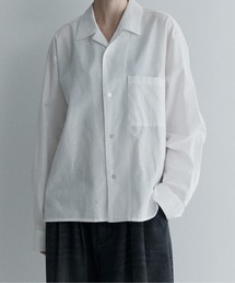 remer（リメール）の「ルーズベーシックコットンリネンシャツ / loose basic cropped shirt - cotton linen（シャツ/ブラウス）」