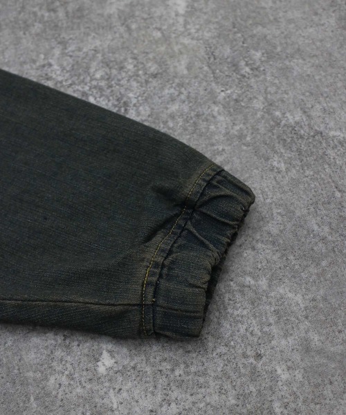NYLAUS（ナイラス）の「【NYS】トライバル刺繍 ヴィンテージ フリンジ デニムダブルジップパーカー ZIPパーカー（パーカー・メンズ・ブルー/ブラック・M/L）」の16枚目の写真