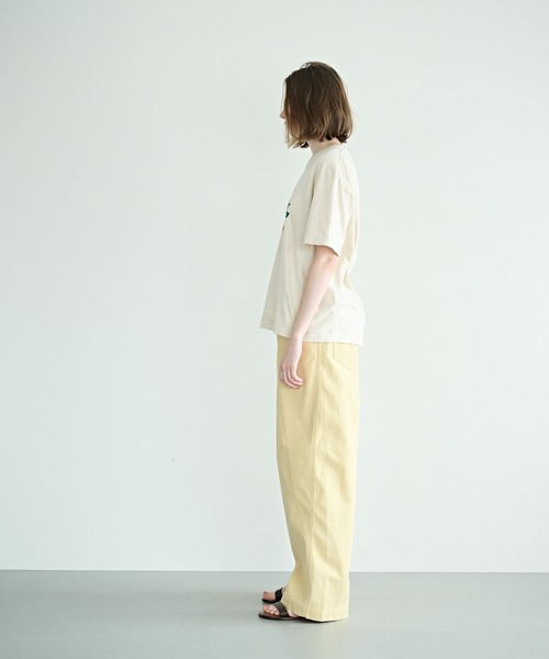 kha:ki（カーキ）の「「KHA:KI / カーキ」BOX TEE -P.W.C.-（Tシャツ/カットソー・レディース・オフホワイト/ブラウン/ホワイト・1）」の10枚目の写真