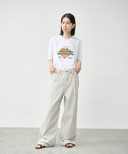 kha:ki（カーキ）の「「KHA:KI / カーキ」BOX TEE -P.W.C.-（Tシャツ/カットソー・レディース・オフホワイト/ブラウン/ホワイト・1）」の12枚目の写真