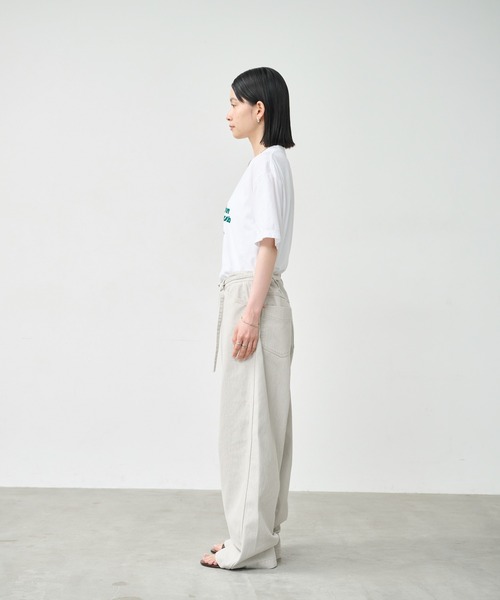 kha:ki（カーキ）の「「KHA:KI / カーキ」BOX TEE -P.W.C.-（Tシャツ/カットソー・レディース・オフホワイト/ブラウン/ホワイト・1）」の18枚目の写真