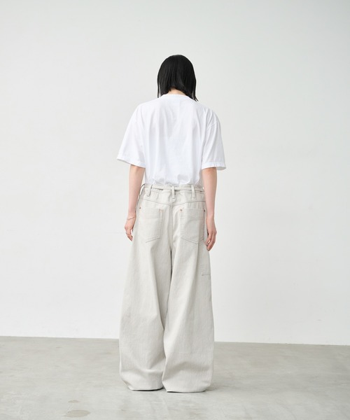 kha:ki（カーキ）の「「KHA:KI / カーキ」BOX TEE -P.W.C.-（Tシャツ/カットソー・レディース・オフホワイト/ブラウン/ホワイト・1）」の19枚目の写真