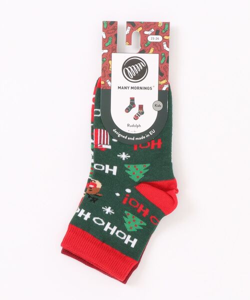 MANY MORNINGS(メニーモーニングス)の「KIDS SOX-SEASONAL SERIES(ソックス/靴下・キッズ・グリーン系その他/グリーン系その他2/グリーン系その他3/ブルー系その他/ネイビー系1/グリーン系その他4/ネイビー系/ネイビー系2/ブルー系その他2/イエロー系その他/その他・S/M)」の14枚目の写真