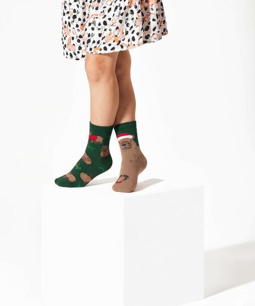 MANY MORNINGS(メニーモーニングス)の「KIDS SOX-SEASONAL SERIES(ソックス/靴下・キッズ・グリーン系その他/グリーン系その他2/グリーン系その他3/ブルー系その他/ネイビー系1/グリーン系その他4/ネイビー系/ネイビー系2/ブルー系その他2/イエロー系その他/その他・S/M)」の17枚目の写真