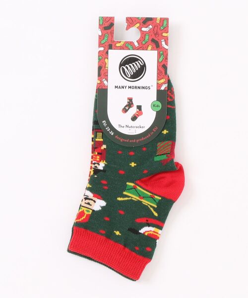 MANY MORNINGS(メニーモーニングス)の「KIDS SOX-SEASONAL SERIES(ソックス/靴下・キッズ・グリーン系その他/グリーン系その他2/グリーン系その他3/ブルー系その他/ネイビー系1/グリーン系その他4/ネイビー系/ネイビー系2/ブルー系その他2/イエロー系その他/その他・S/M)」の16枚目の写真