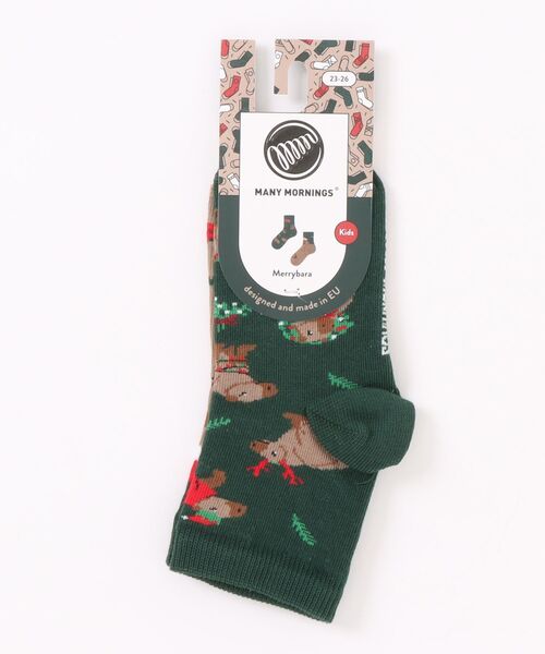 MANY MORNINGS(メニーモーニングス)の「KIDS SOX-SEASONAL SERIES(ソックス/靴下・キッズ・グリーン系その他/グリーン系その他2/グリーン系その他3/ブルー系その他/ネイビー系1/グリーン系その他4/ネイビー系/ネイビー系2/ブルー系その他2/イエロー系その他/その他・S/M)」の18枚目の写真