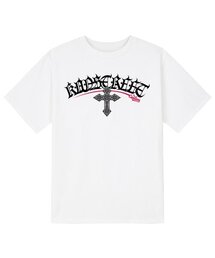 KTW0162 レタリングクロスガット半袖Tシャツ - ホワイト