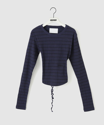 【Geek Office / ギークオフィス】s/e/o / エスイーオー OPEN BACK STRIPE TOP