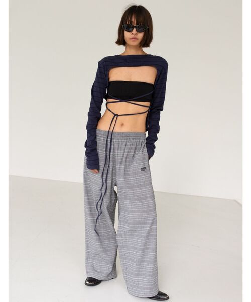s/e/o（エスイーオー）の「【Geek Office / ギークオフィス】s/e/o / エスイーオー OPEN BACK STRIPE TOP（Tシャツ/カットソー・レディース・ネイビー・FREE）」の8枚目の写真