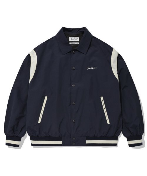 SAINTPAIN(セイントペイン)の「SPナイロンバシティジャケット - ネイビー(スタジャン・レディース・その他・LARGE/MEDIUM)」の1枚目の写真