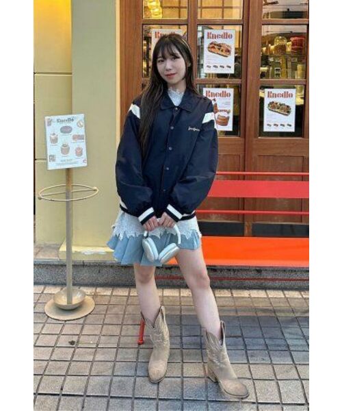 SAINTPAIN(セイントペイン)の「SPナイロンバシティジャケット - ネイビー(スタジャン・レディース・その他・LARGE/MEDIUM)」の12枚目の写真