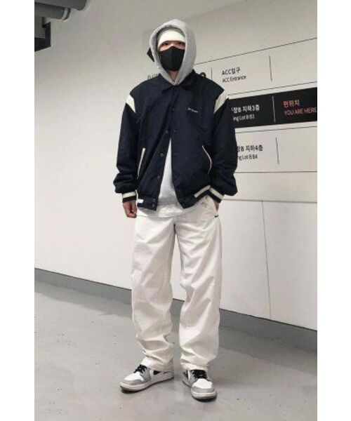 SAINTPAIN(セイントペイン)の「SPナイロンバシティジャケット - ネイビー(スタジャン・レディース・その他・LARGE/MEDIUM)」の2枚目の写真