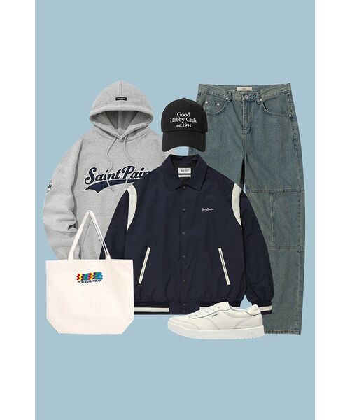 SAINTPAIN(セイントペイン)の「SPナイロンバシティジャケット - ネイビー(スタジャン・レディース・その他・LARGE/MEDIUM)」の5枚目の写真