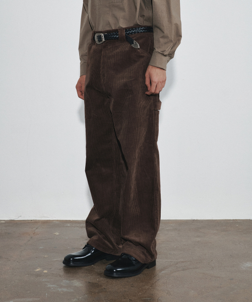 HEUTE(ホイテ)の「RISE CORDUROY WORK PANTS (BROWN)(その他パンツ・メンズ・ブラウン・MEDIUM/LARGE)」の2枚目の写真