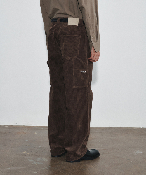 HEUTE(ホイテ)の「RISE CORDUROY WORK PANTS (BROWN)(その他パンツ・メンズ・ブラウン・MEDIUM/LARGE)」の4枚目の写真