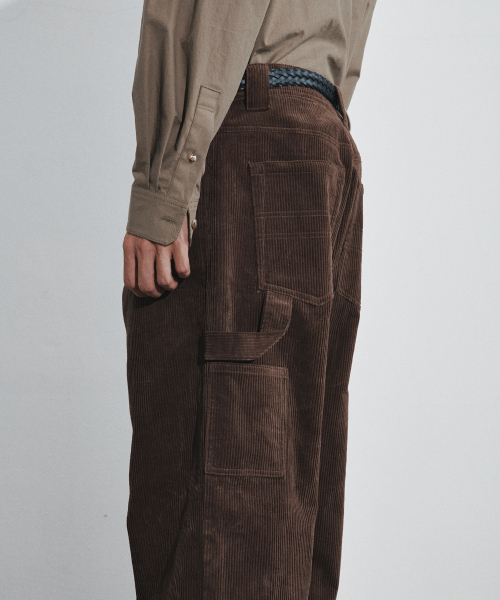 HEUTE(ホイテ)の「RISE CORDUROY WORK PANTS (BROWN)(その他パンツ・メンズ・ブラウン・MEDIUM/LARGE)」の6枚目の写真