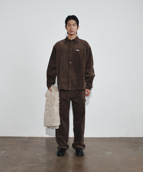 HEUTE(ホイテ)の「RISE CORDUROY WORK PANTS (BROWN)(その他パンツ・メンズ・ブラウン・MEDIUM/LARGE)」の7枚目の写真