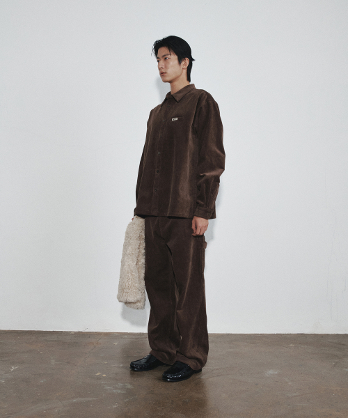 HEUTE(ホイテ)の「RISE CORDUROY WORK PANTS (BROWN)(その他パンツ・メンズ・ブラウン・MEDIUM/LARGE)」の8枚目の写真