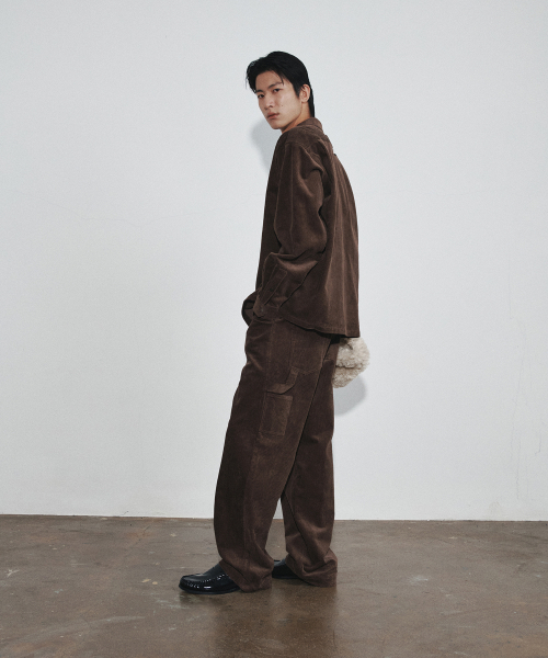 HEUTE(ホイテ)の「RISE CORDUROY WORK PANTS (BROWN)(その他パンツ・メンズ・ブラウン・MEDIUM/LARGE)」の10枚目の写真