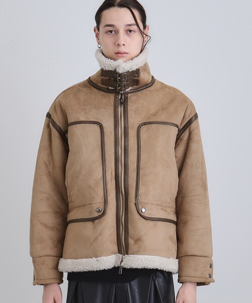 セール】フェイクムートンブルゾン（ブルゾン）｜tk.TAKEO KIKUCHI