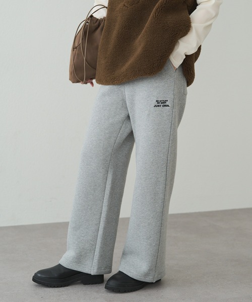 PUAL CE CIN(ピュアルセシン)の「裏ボアスウェットパンツ(スウェットパンツ・レディース・オートミール/グレー・MEDIUM/LARGE)」の1枚目の写真