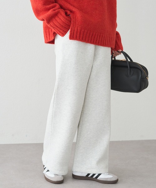 PUAL CE CIN(ピュアルセシン)の「裏ボアスウェットパンツ(スウェットパンツ・レディース・オートミール/グレー・MEDIUM/LARGE)」の6枚目の写真