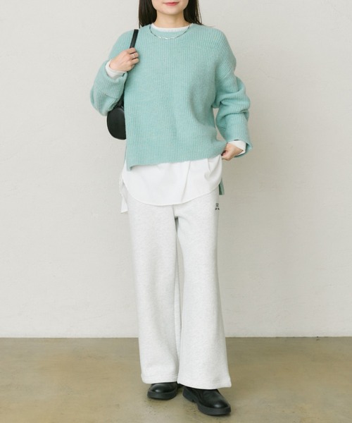 PUAL CE CIN(ピュアルセシン)の「裏ボアスウェットパンツ(スウェットパンツ・レディース・オートミール/グレー・MEDIUM/LARGE)」の11枚目の写真