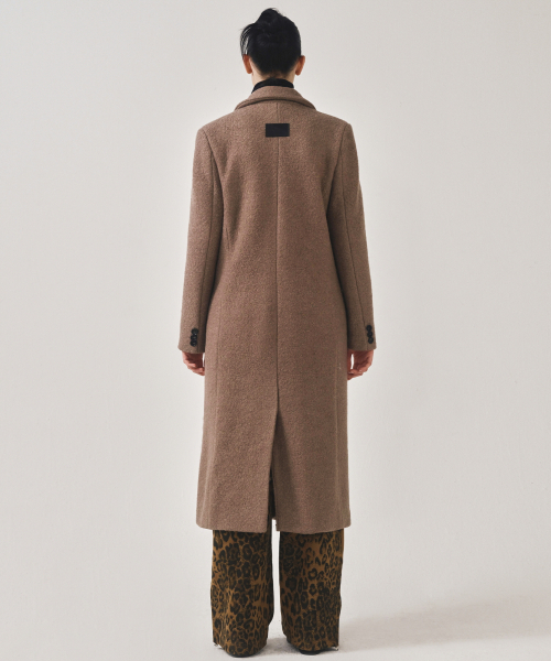 NICK&NICOLE(ニックアンドニコール)の「CLASSIC WOOL LONG TAILORED COAT_BEIGE BROWN(チェスターコート・レディース・その他・FREE)」の2枚目の写真