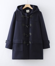 ダッフルコート（ブルー・ネイビー/青色系・無地）ファッション通販