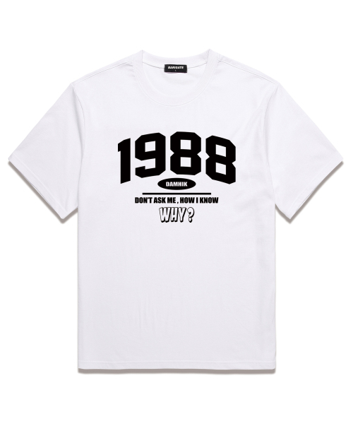 BARIGATE(バリゲート)の「1988 WHYオーバーフィット半袖Tシャツ(BS024)ホワイト(Tシャツ/カットソー・レディース・その他・SMALL/MEDIUM/LARGE/X-LARGE/XX-LARGE)」の1枚目の写真
