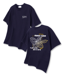 ミッドナイトガーデン オーバーサイズ 半袖Tシャツ ネイビー
