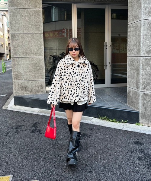 セール】レオパード柄ファーアウター（その他アウター）｜mul.（ムル