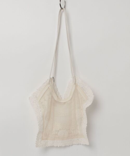 THEATRE PRODUCTS（シアタープロダクツ）の「チュールレーストートバッグ（トートバッグ・レディース・ブラック/アイボリー・FREE）」の3枚目の写真