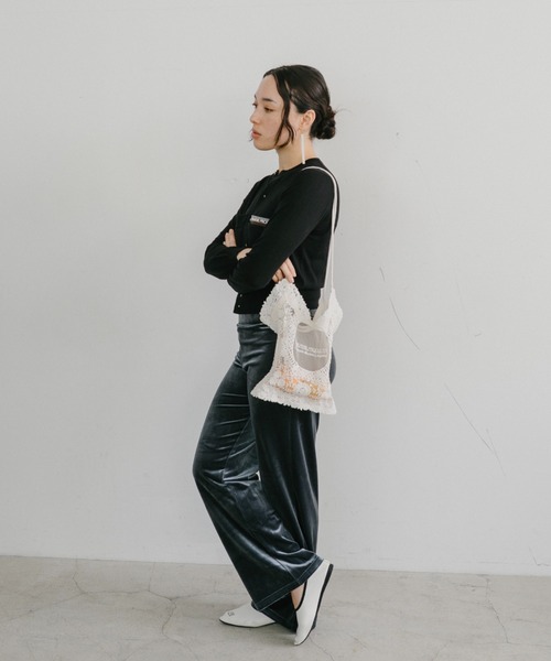 THEATRE PRODUCTS（シアタープロダクツ）の「チュールレーストートバッグ（トートバッグ・レディース・ブラック/アイボリー・FREE）」の19枚目の写真