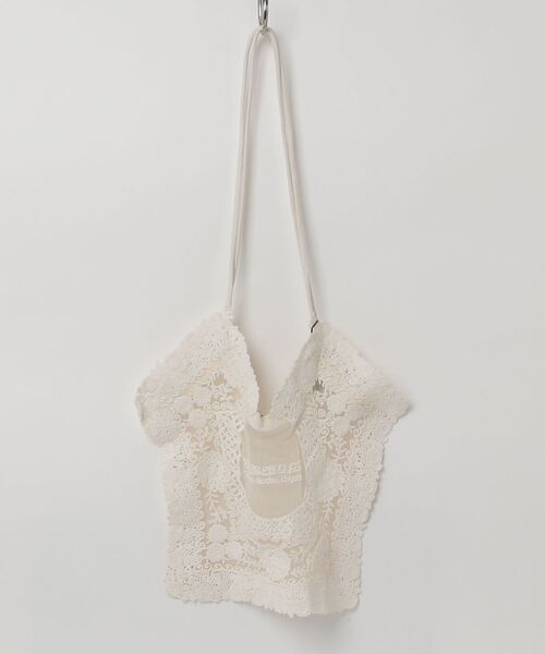 THEATRE PRODUCTS（シアタープロダクツ）の「チュールレーストートバッグ（トートバッグ・レディース・ブラック/アイボリー・FREE）」の8枚目の写真