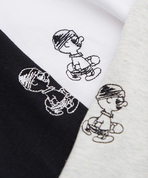 En serio TOKYO(エンソリオトーキョー)の「【SIDEWAYSTANCE】イラストボーイ刺しゅう長袖Tシャツ(Tシャツ/カットソー・メンズ・グレー系その他5/ホワイト系その他5/ブラック系その他5・MEDIUM/LARGE/X-LARGE/SMALL)」の16枚目の写真