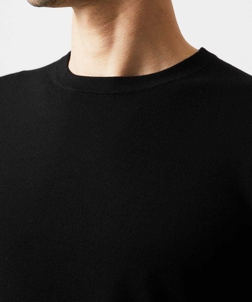MICHEL KLEIN HOMME (ミッシェルクランオム)の「モワール クルーネックニット(ニット/セーター・メンズ・ブラック/ホワイト・MEDIUM/LARGE/X-LARGE)」の5枚目の写真