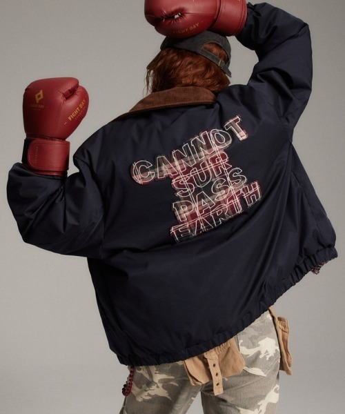 mushwear（マッシュウェア）の「1986刺繍 リバーシブルジャケット（ブルゾン・メンズ・ブラック・MEDIUM/LARGE/X-LARGE/XX-LARGE）」の4枚目の写真