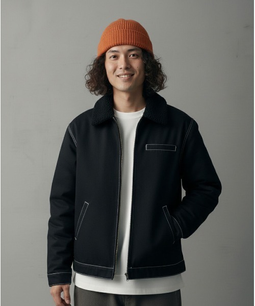 improves（インプローブス）の「ダックボンバー ジャケット（ブルゾン・メンズ・ブラック系/キャメル/ブラック・X-LARGE/LARGE/MEDIUM/SMALL）」の3枚目の写真