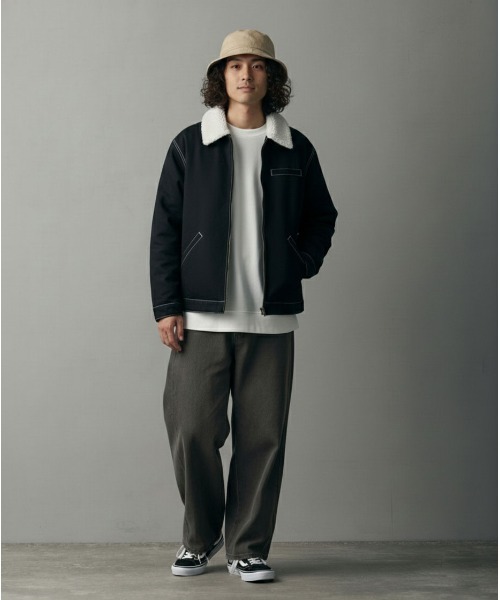 improves（インプローブス）の「ダックボンバー ジャケット（ブルゾン・メンズ・ブラック系/キャメル/ブラック・X-LARGE/LARGE/MEDIUM/SMALL）」の6枚目の写真