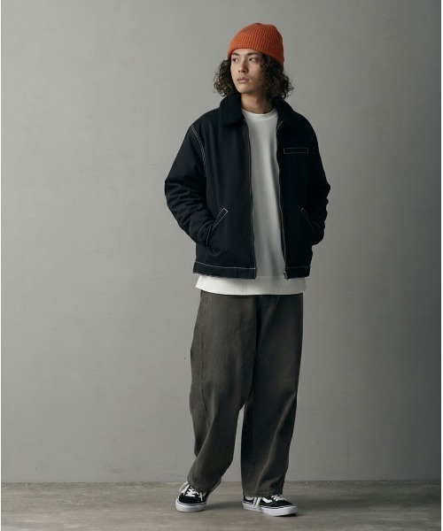 improves（インプローブス）の「ダックボンバー ジャケット（ブルゾン・メンズ・ブラック系/キャメル/ブラック・X-LARGE/LARGE/MEDIUM/SMALL）」の9枚目の写真