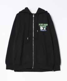 WEGO/ゴーストグラフィックZIPパーカー