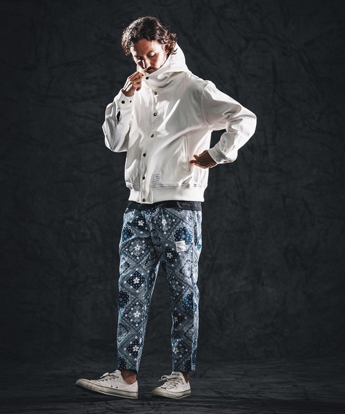 wjk reluxe(ダブルジェーケーリラックス)の「mj11338-stretch dot button parka ドットボタンパーカー(WR26S-09)(その他アウター・メンズ・ブラック/ホワイト/ネイビー・L/M/S)」の9枚目の写真